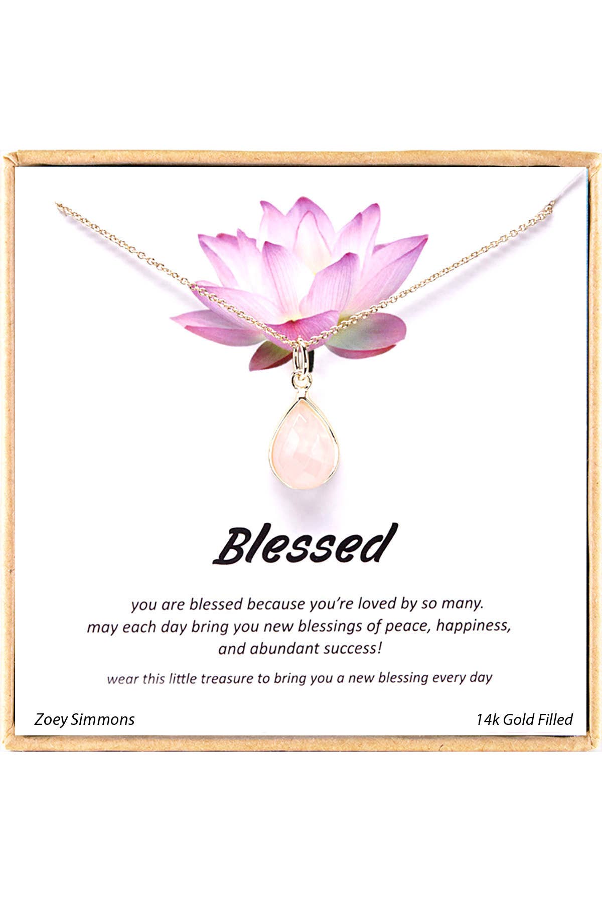 Blessed' Boxed Charm Necklace - GF
