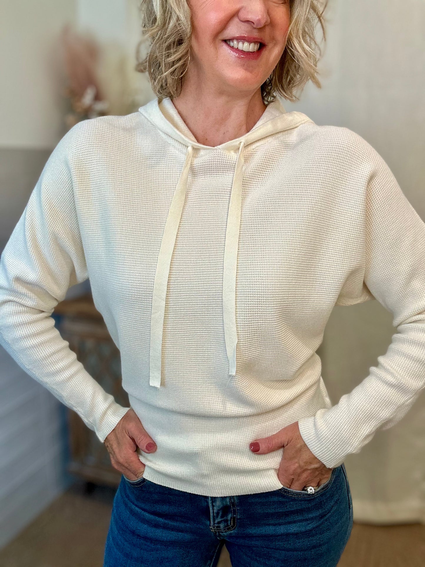 Ivory Pullover Hoodie