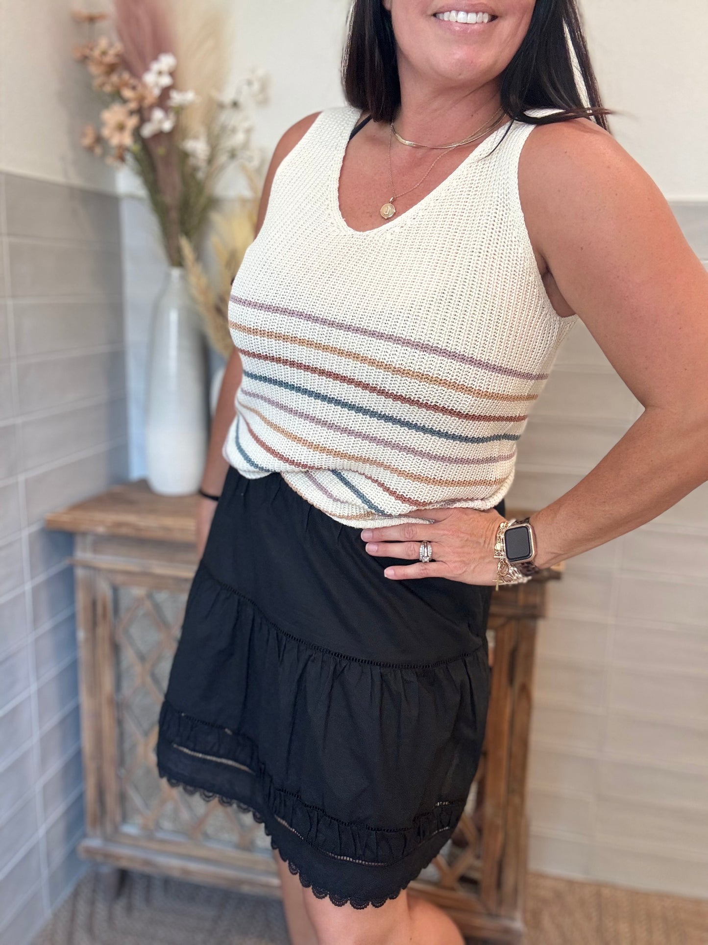 Black Lace Skirt