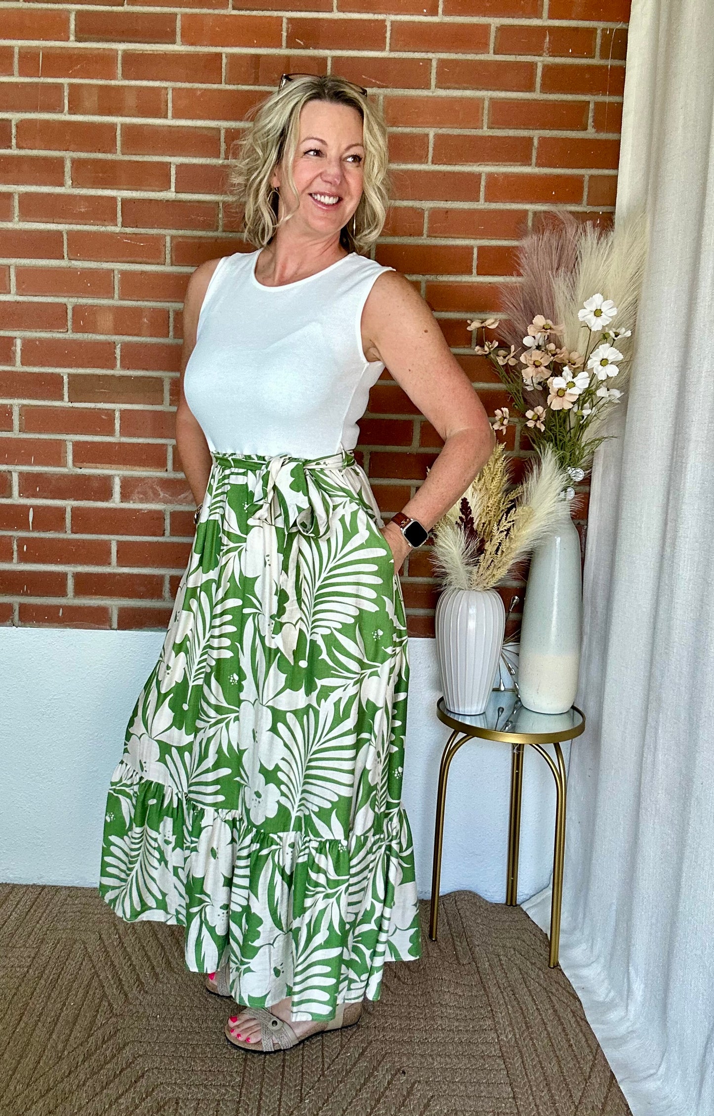 Combo Floral Maxi Dress