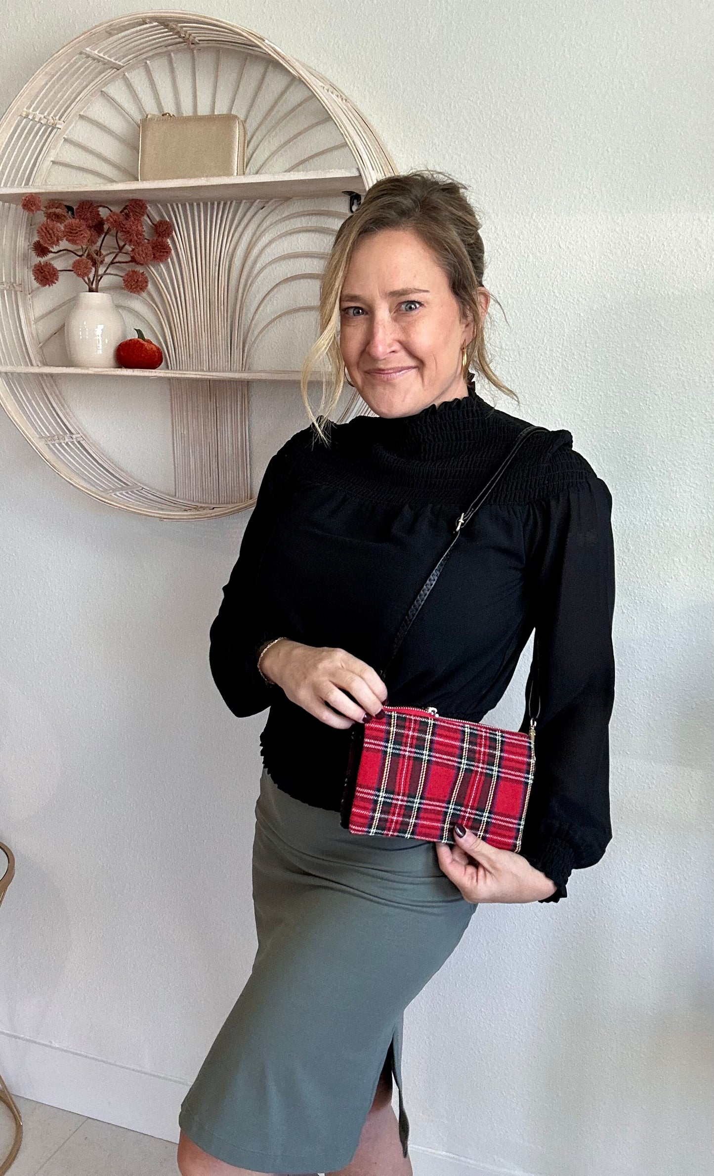Grey Sage Pencil Skirt