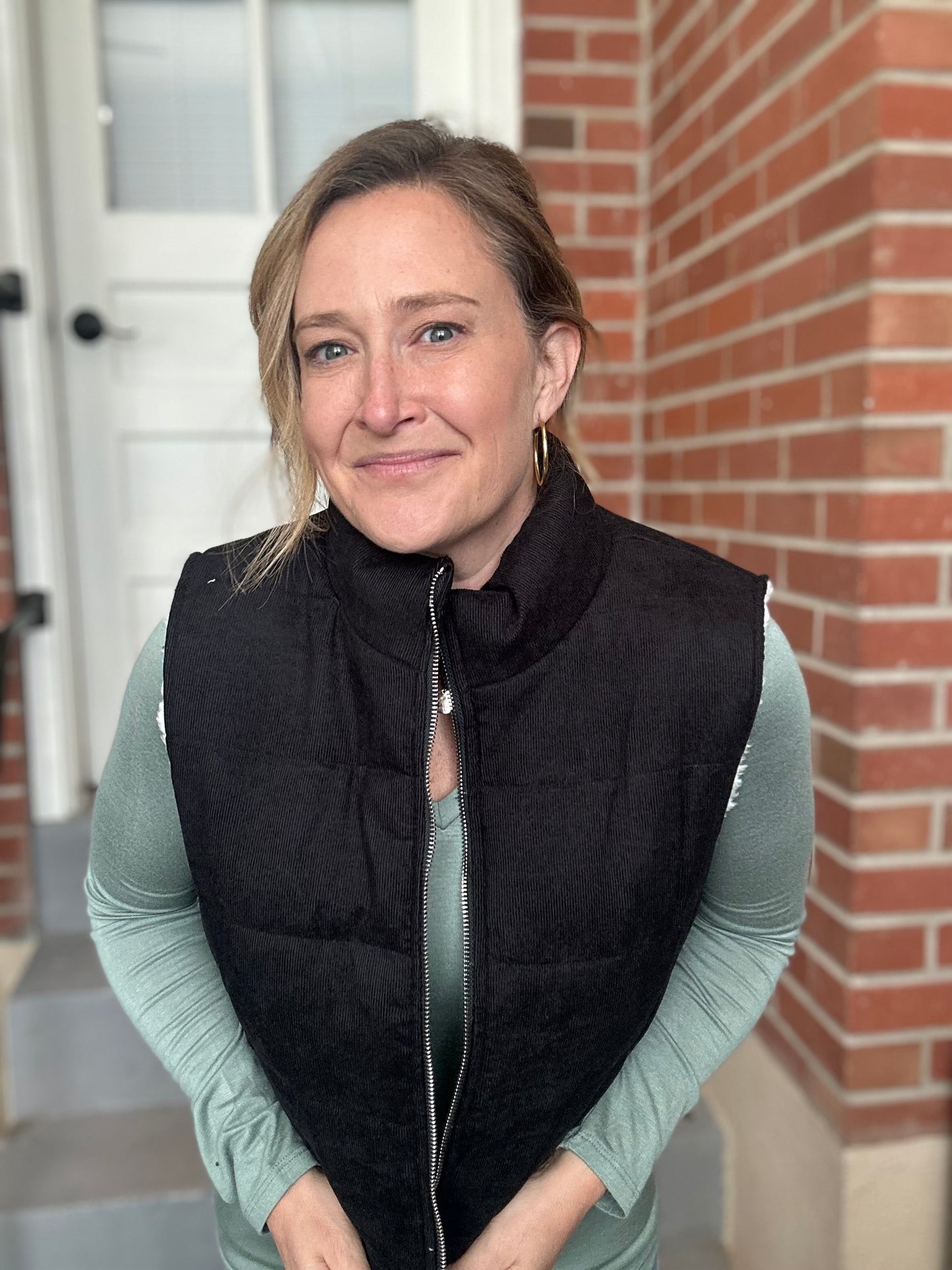 Corduroy Puffer Vest - Large
