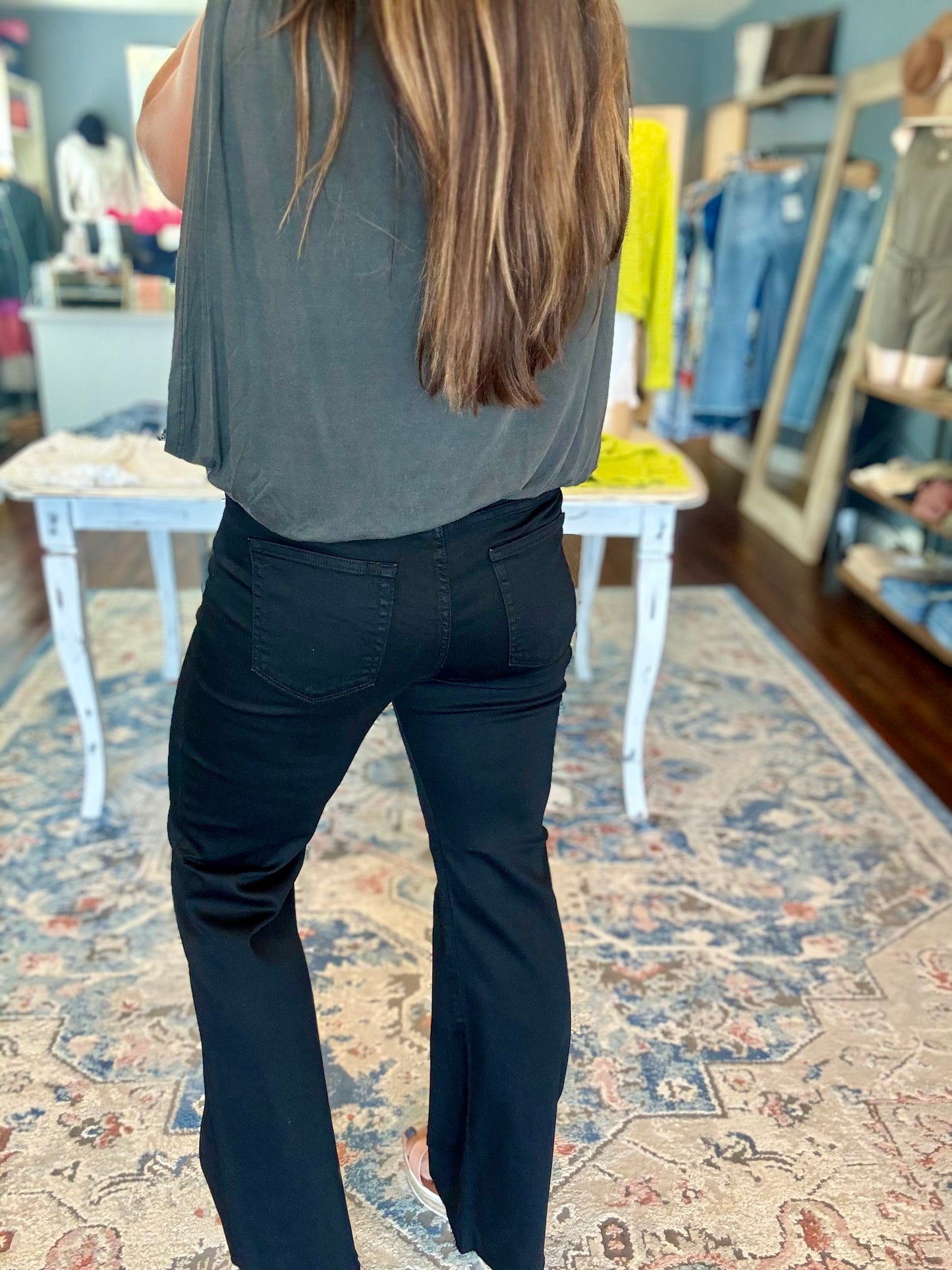 Black Flare Jeans