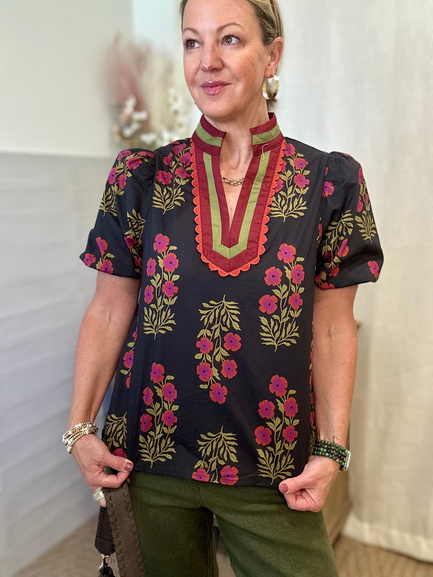 Floral Prep Blouse