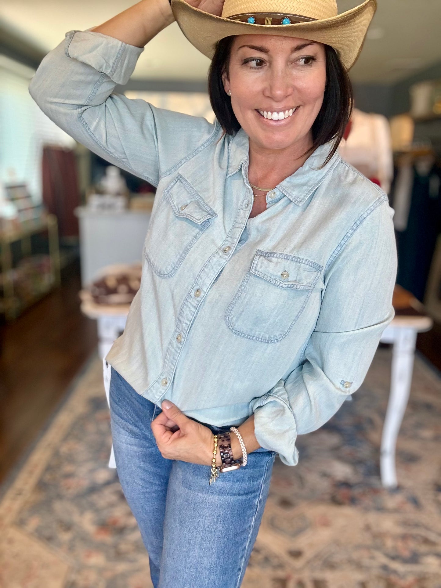 Denim Beau Shirt - Restocked