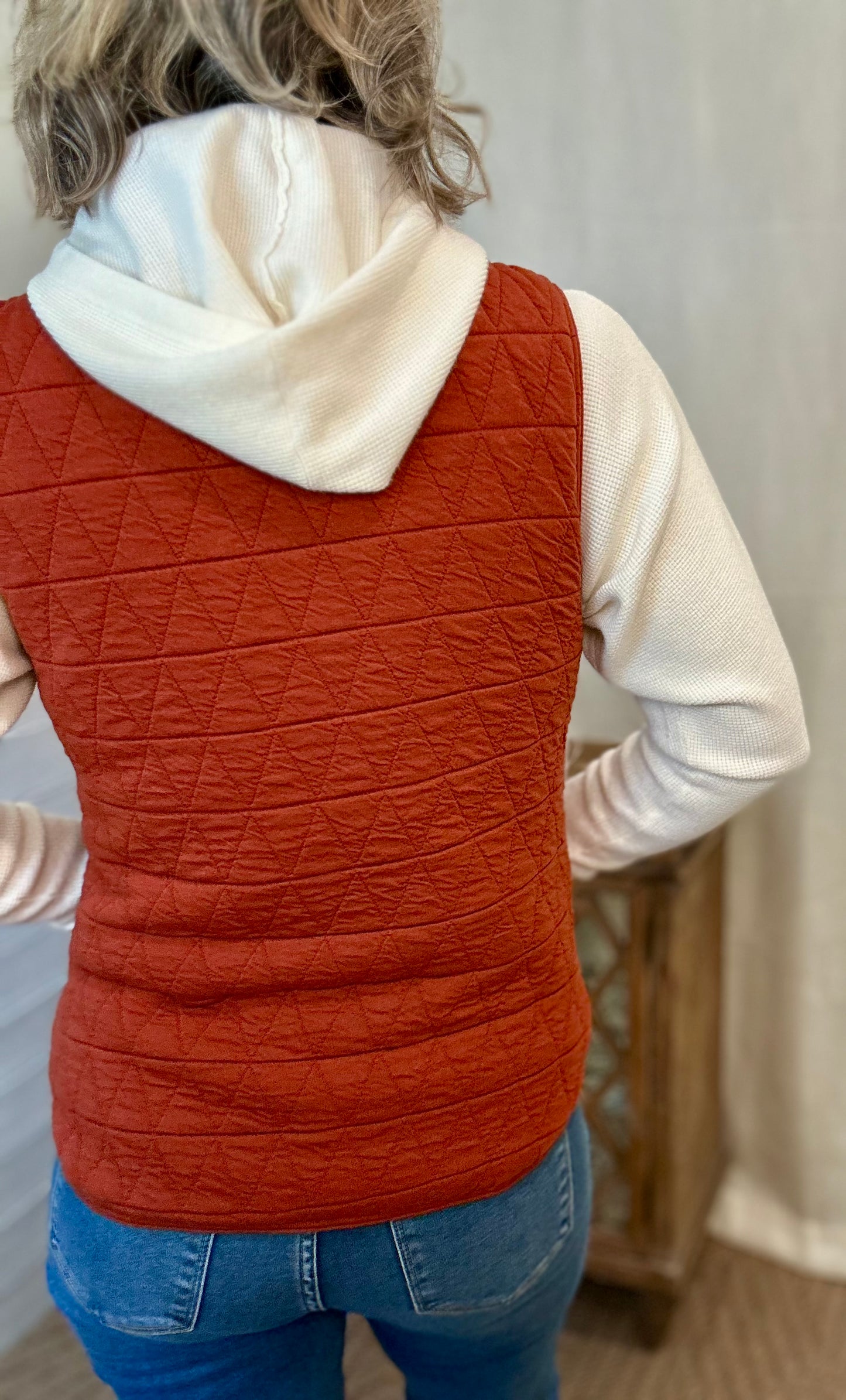 Brick Quilted Vest