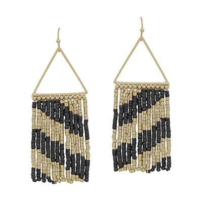 Beaded Tassel Earrings