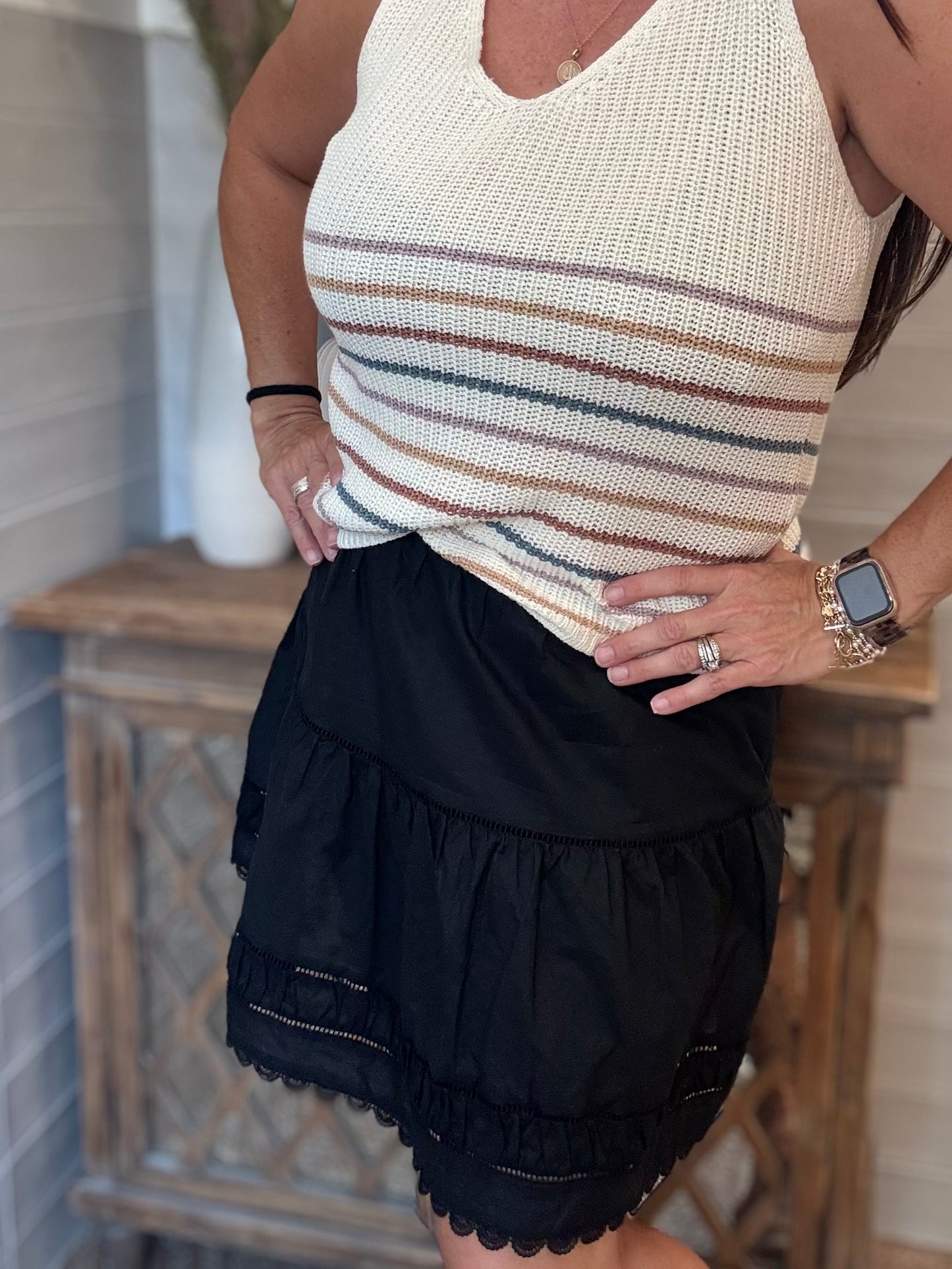 Black Lace Skirt
