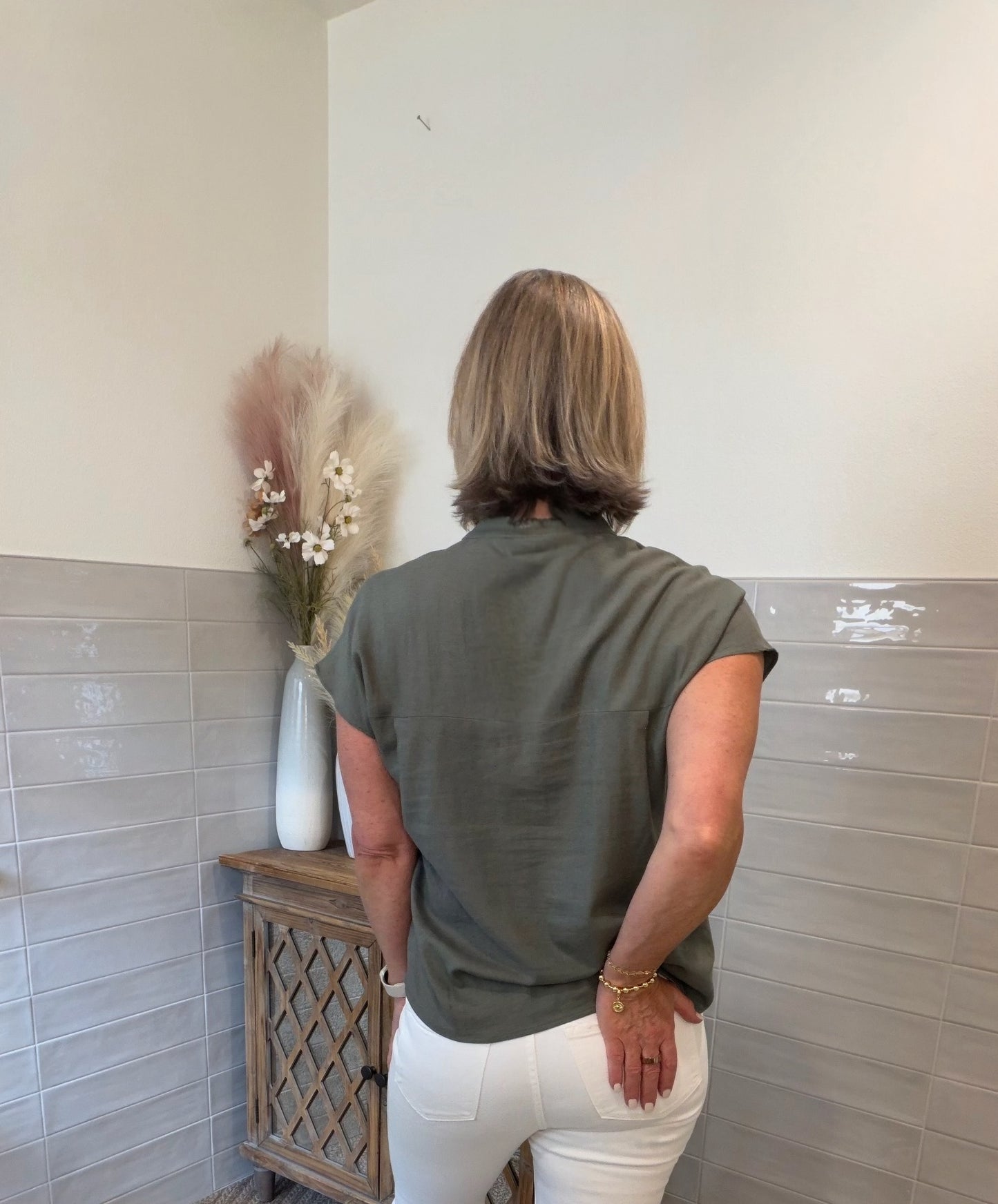 Dark Olive Blouse