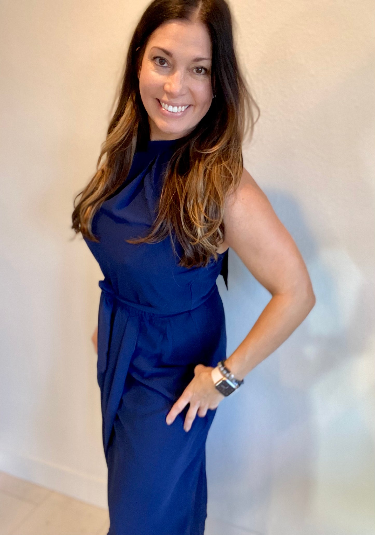Empire Navy Dress