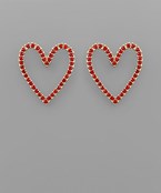 Crystal Heart Earrings