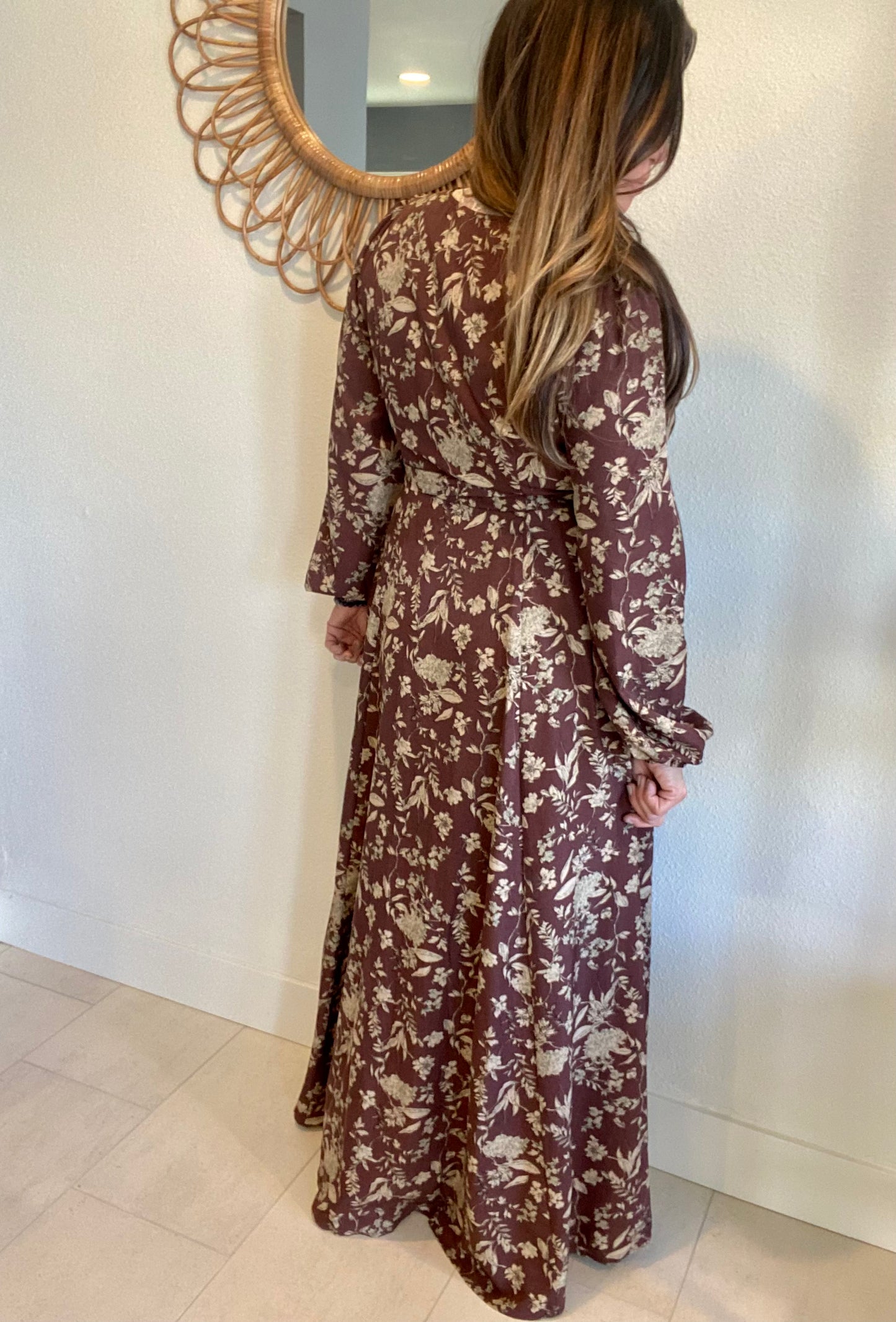 Fall Floral Maxi Dress
