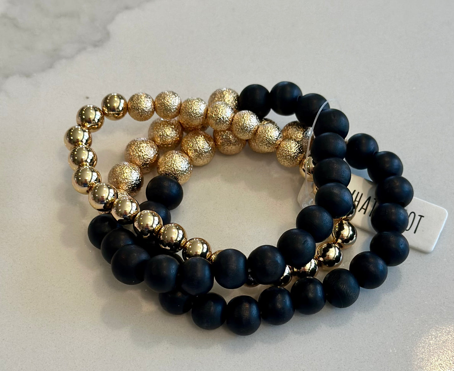 Wood Beaded Bracelets