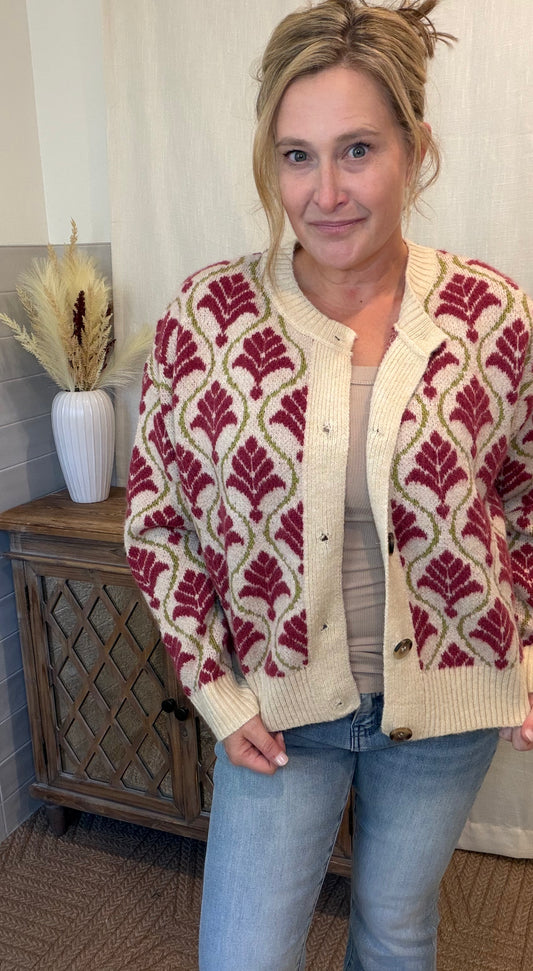 Berry Mix Cardigan