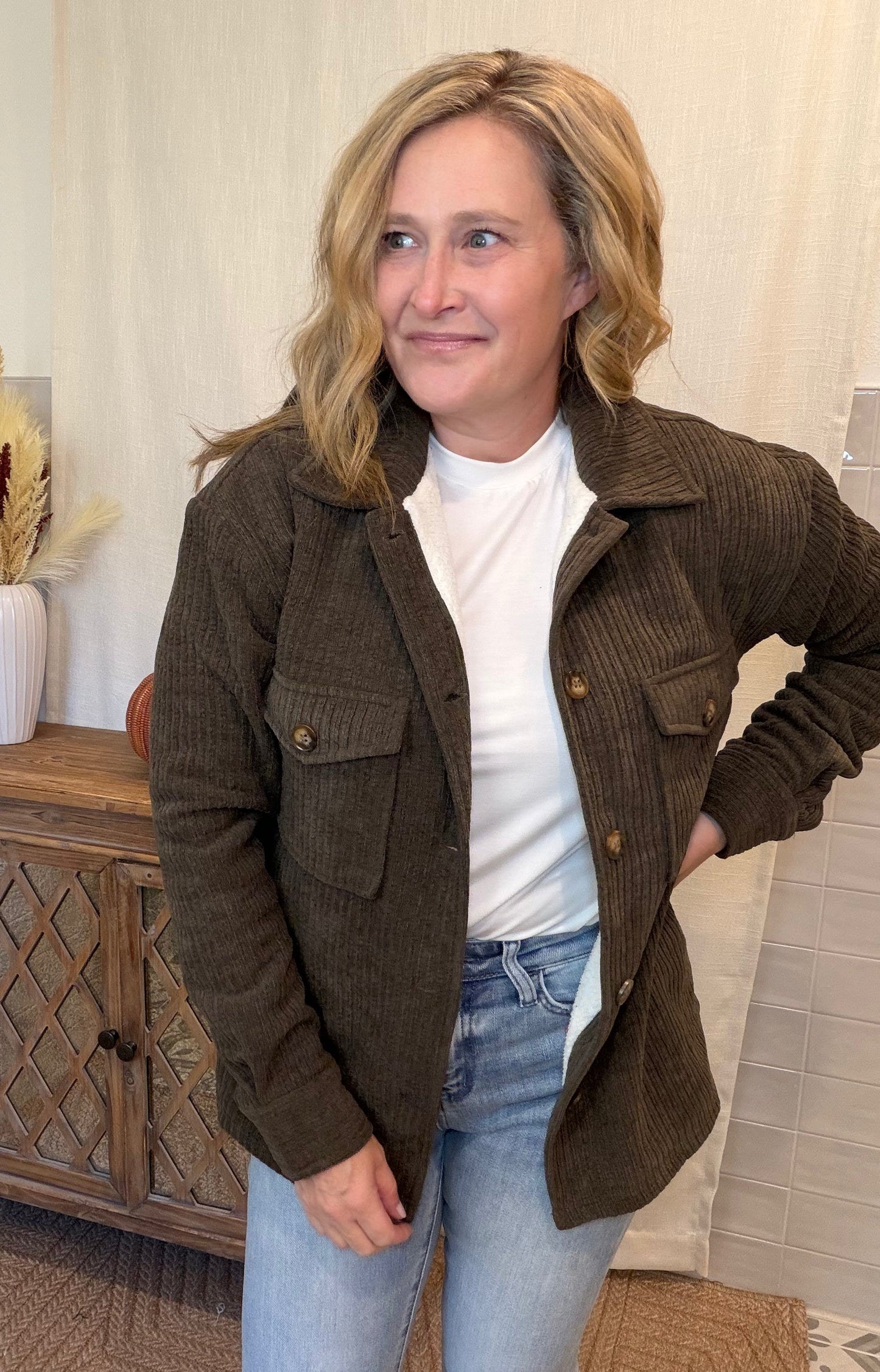 Olive Corduroy Jacket