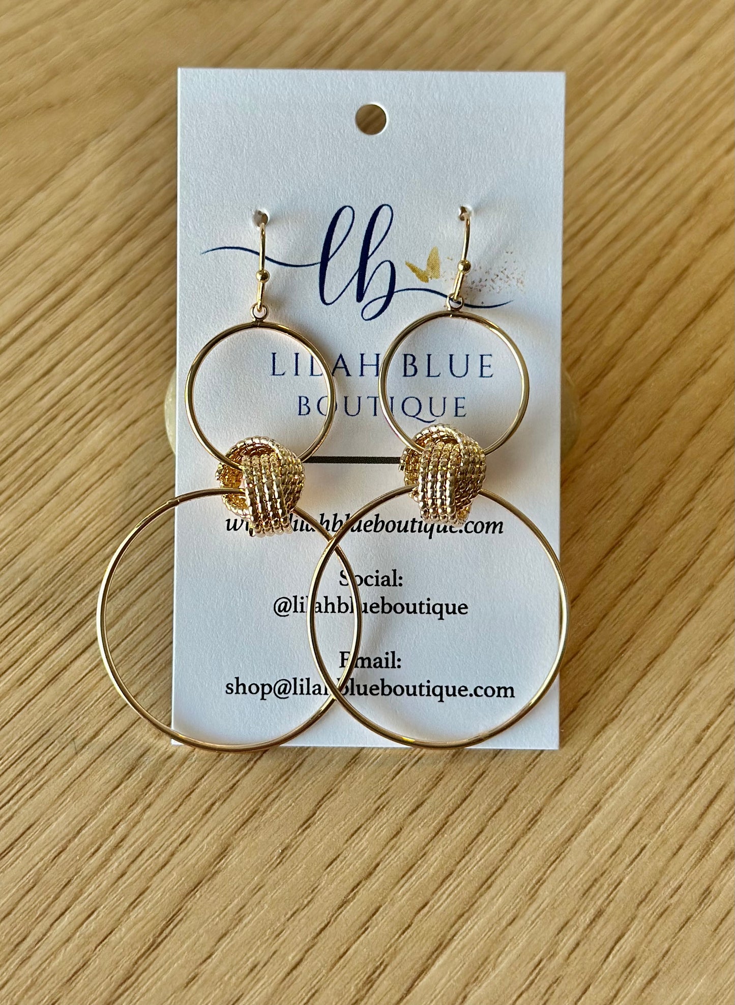 Textured Knot Earrings