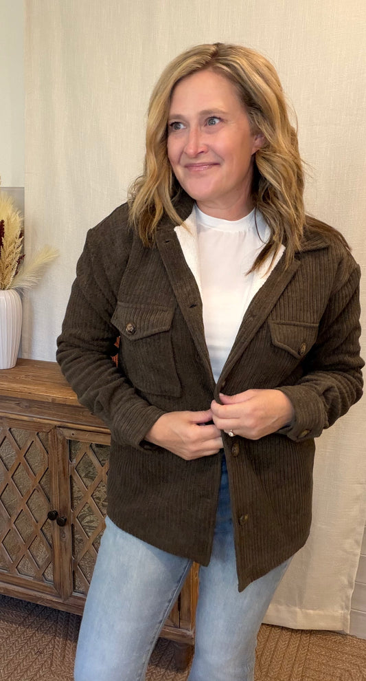 Olive Corduroy Jacket