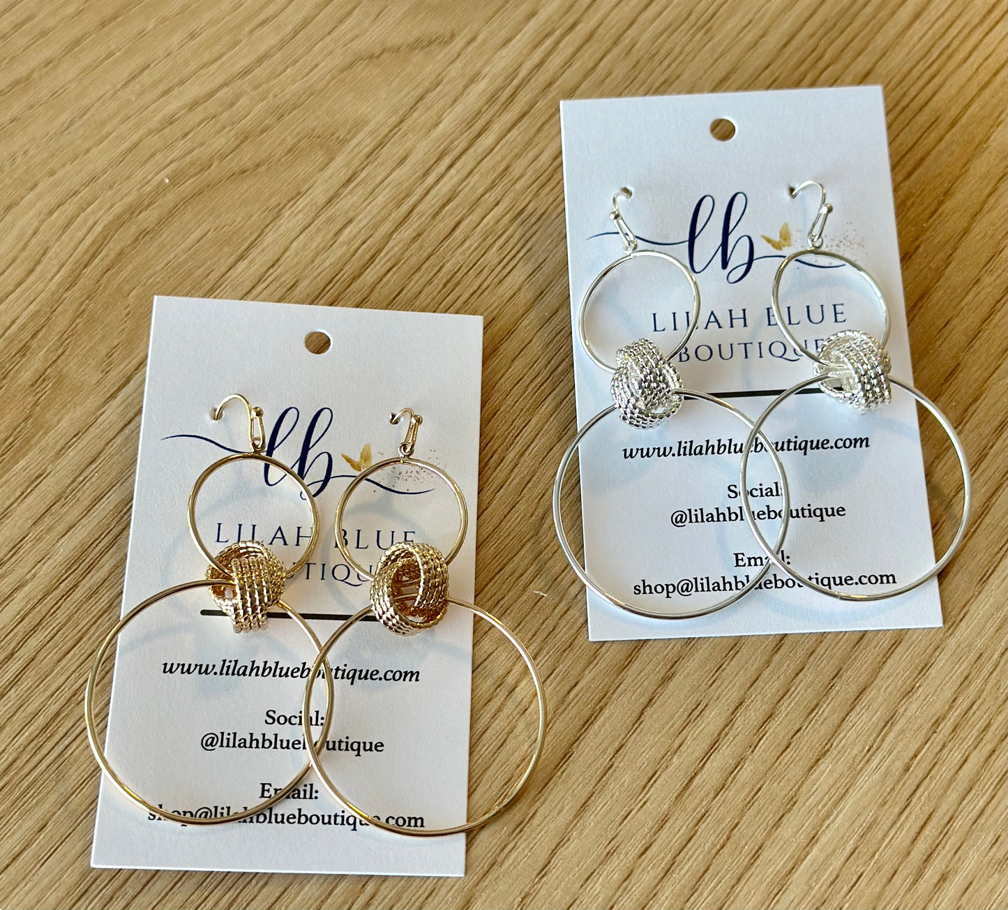 Textured Knot Earrings