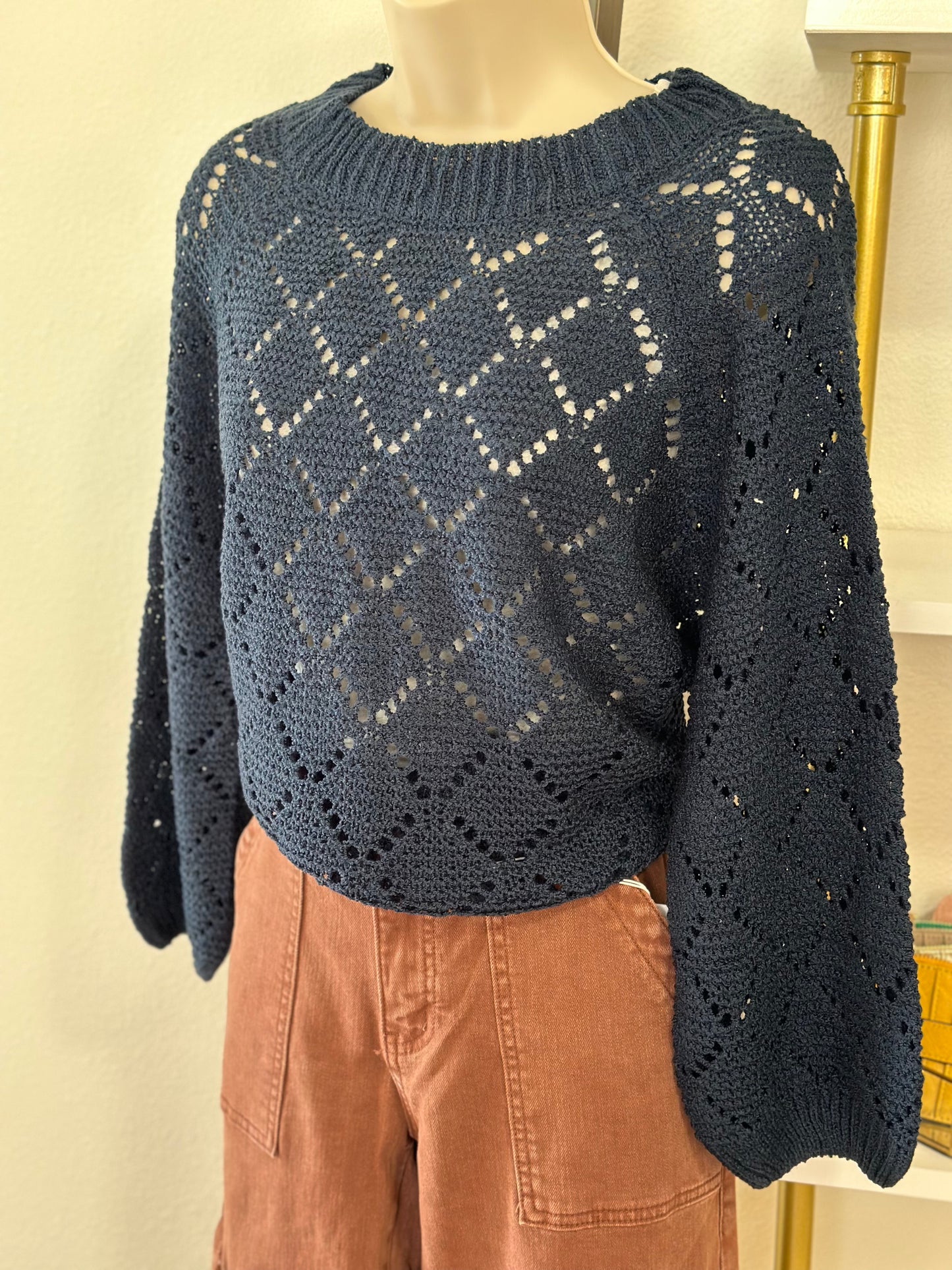 Diamond Sweater - Navy