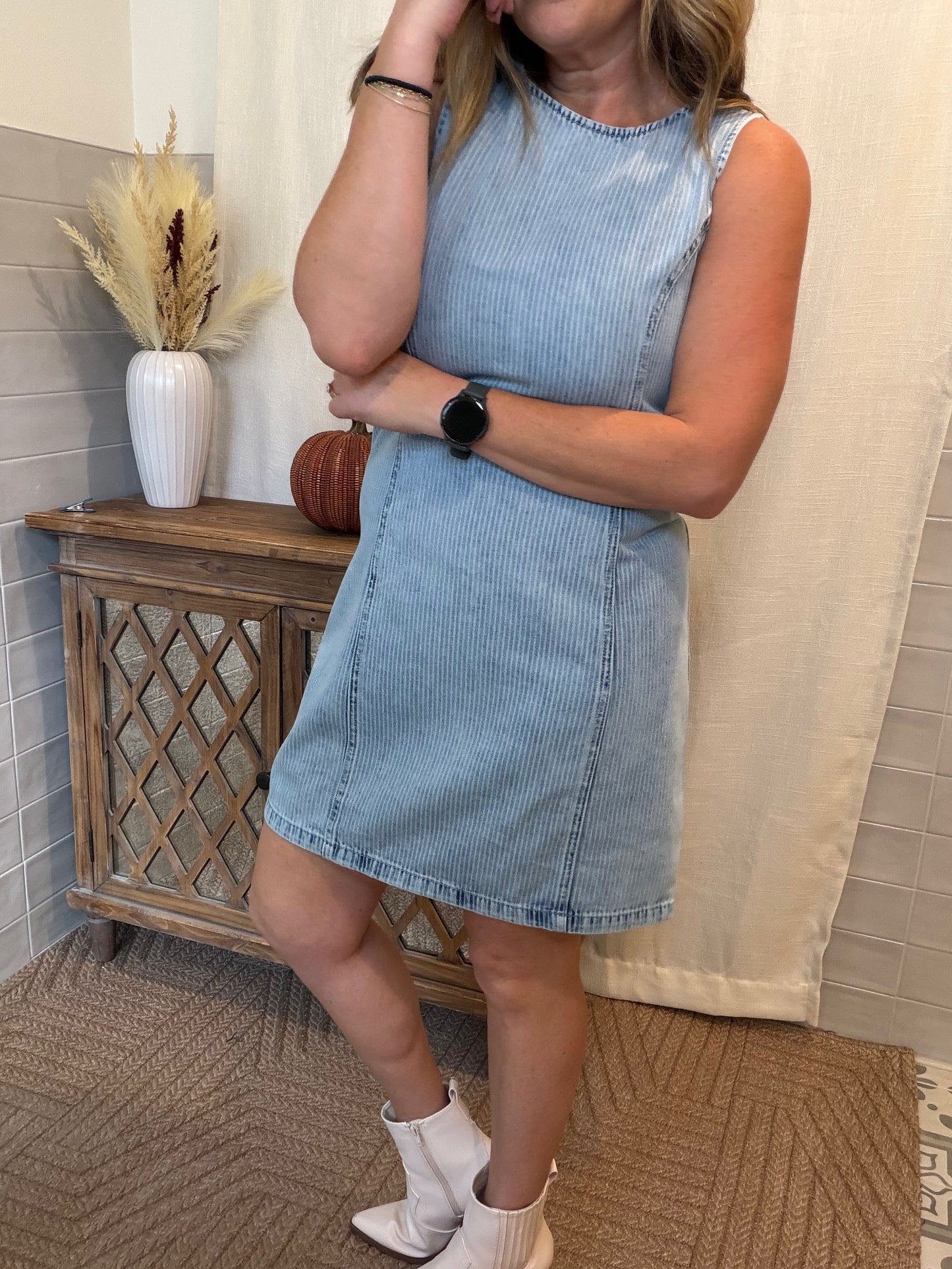 Dahlia Indigo Stripe Dress
