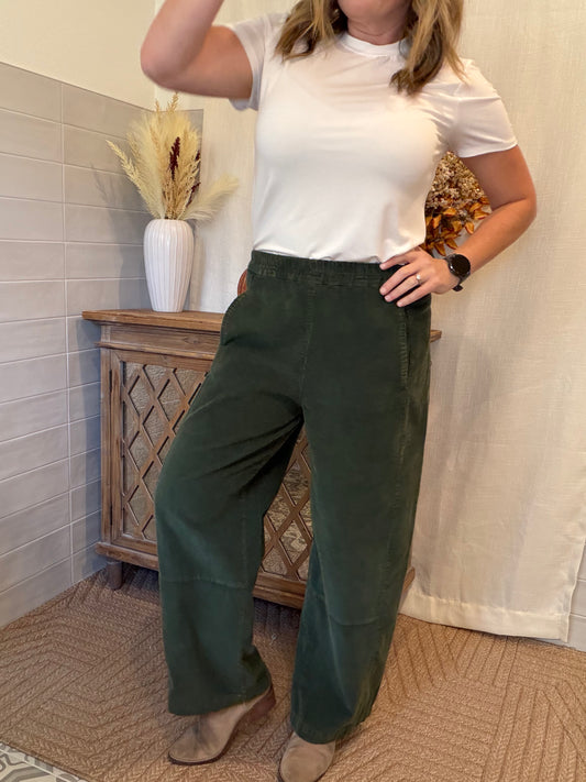 Hunter Green Corduroy Pants
