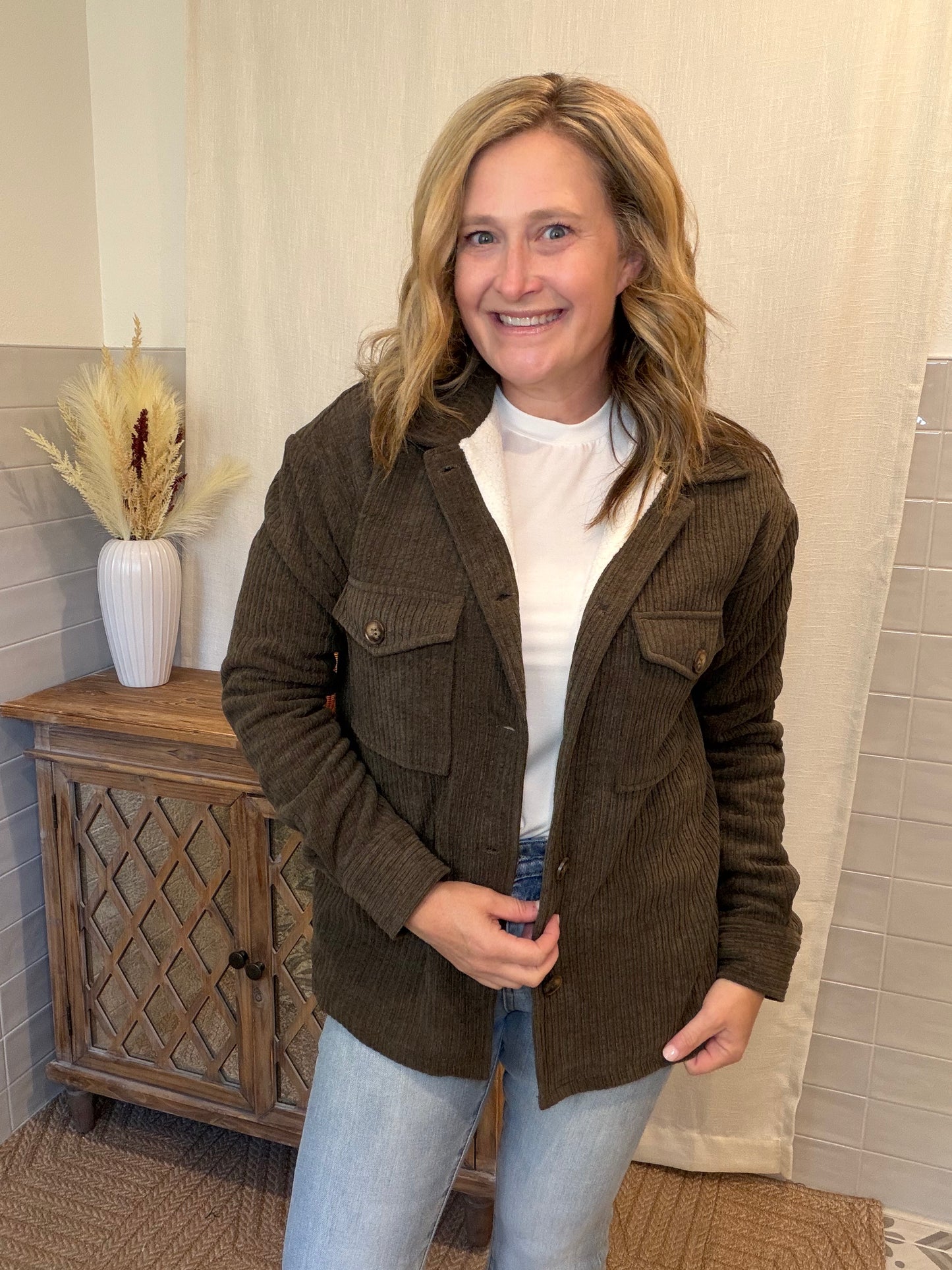 Olive Corduroy Jacket