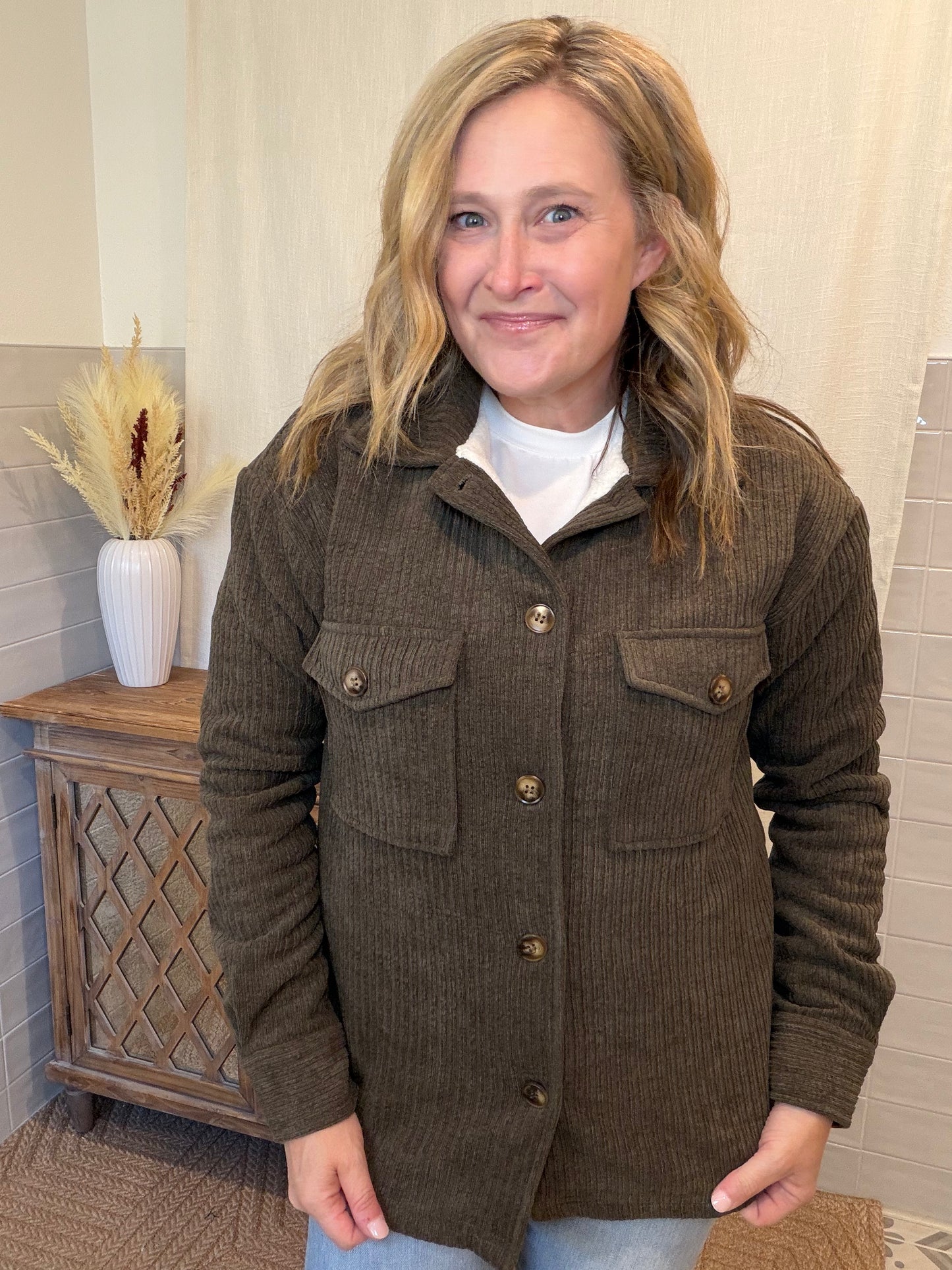 Olive Corduroy Jacket