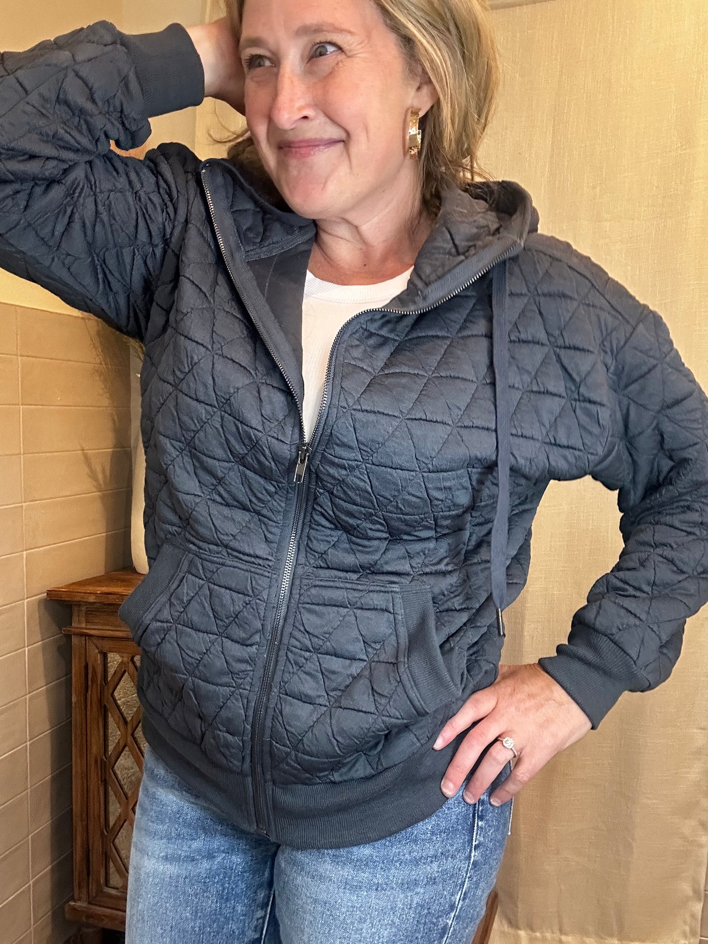 Metal Quilted Jacket