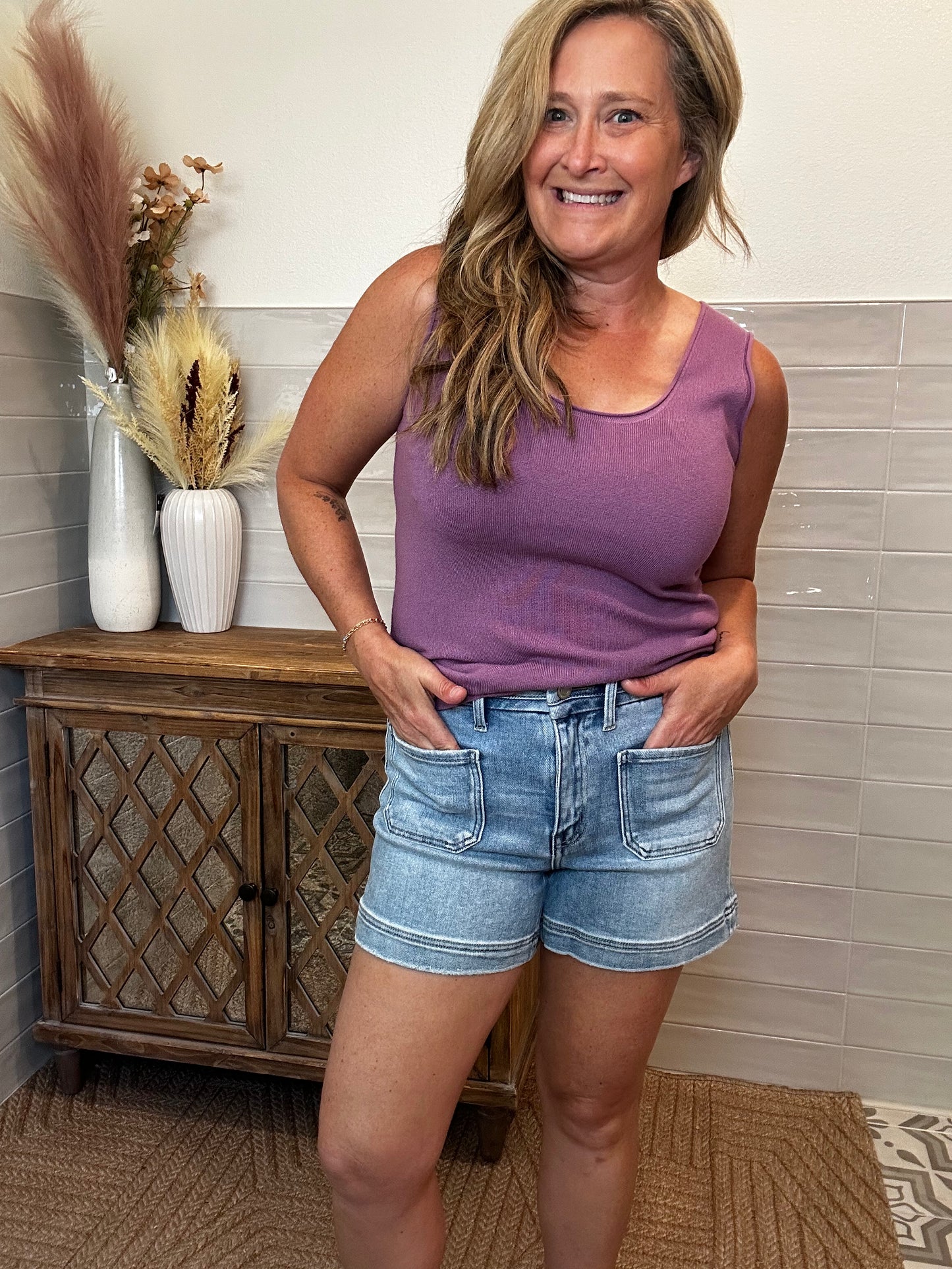 Denim Pocket Shorts