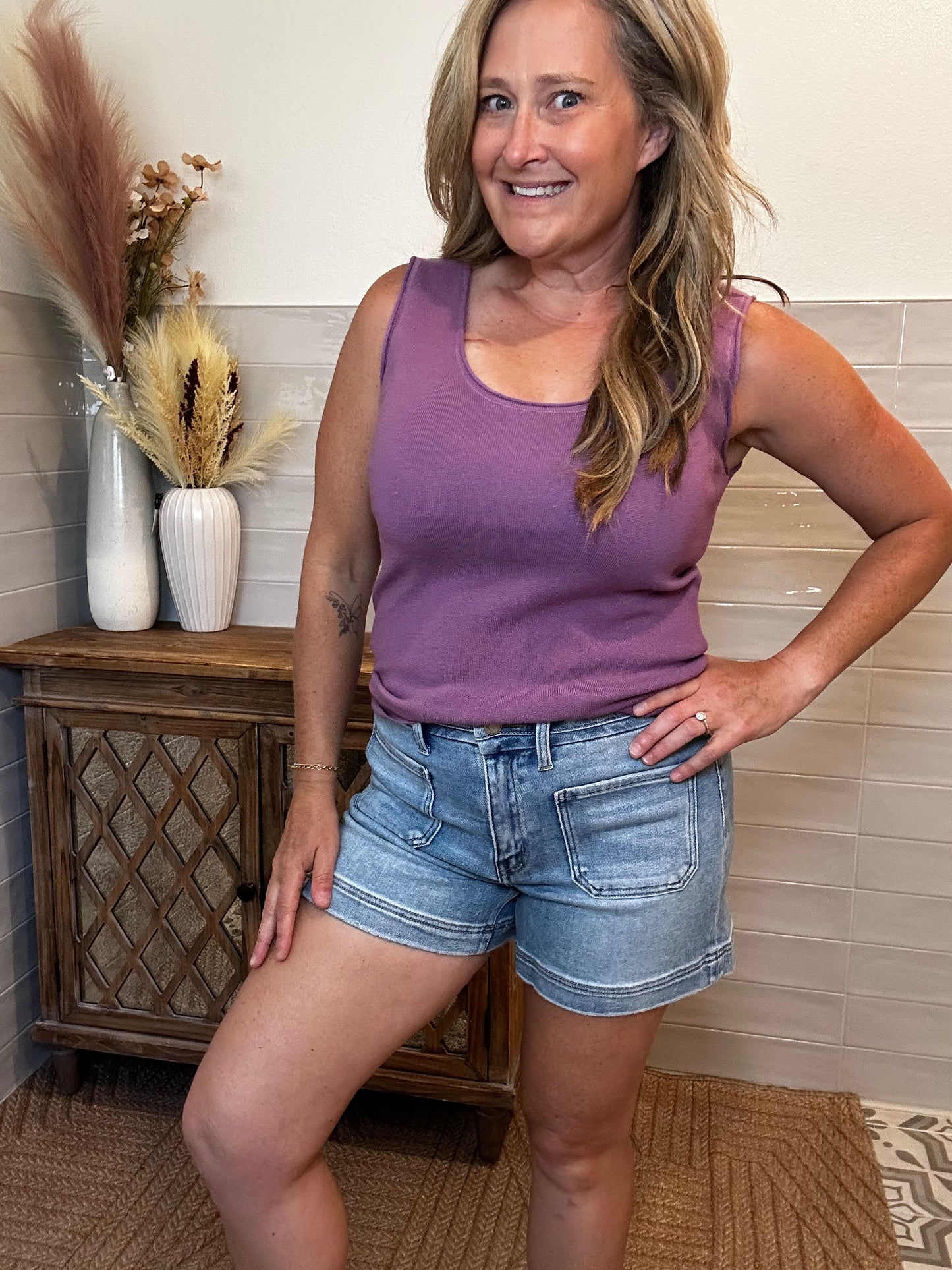 Denim Pocket Shorts
