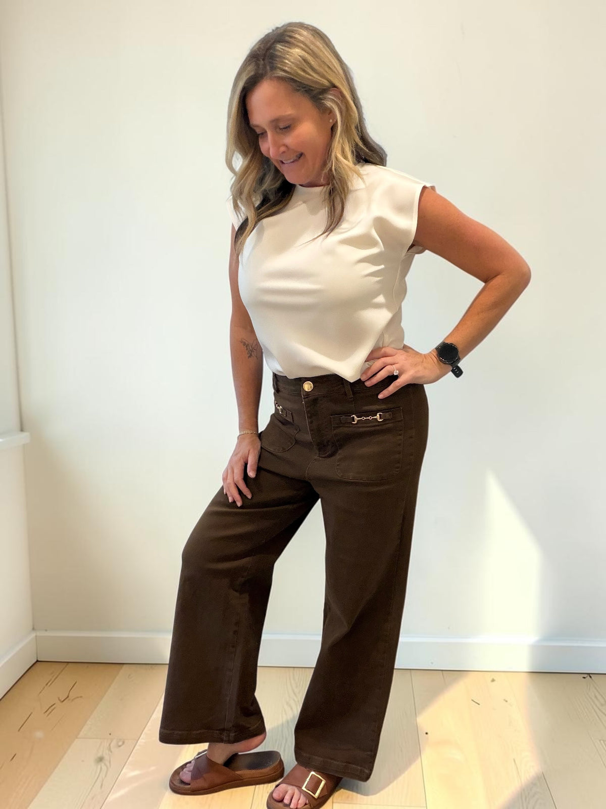 Brown Horse Bit Pants