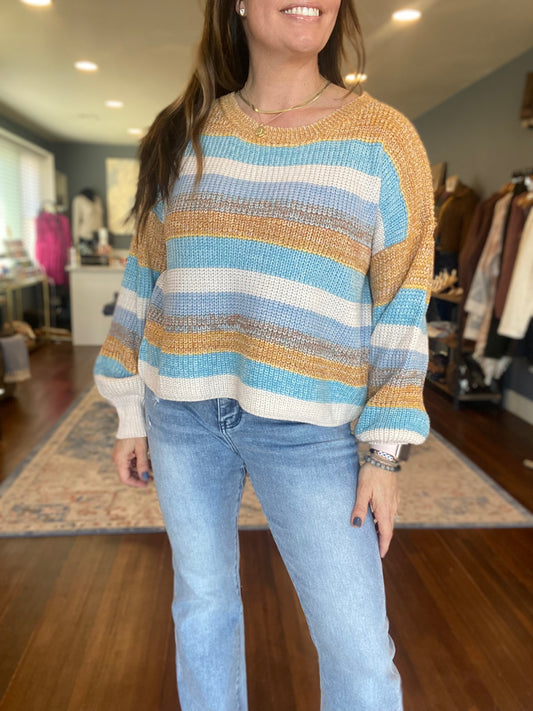 Coastal Block Sweater - Small and Large