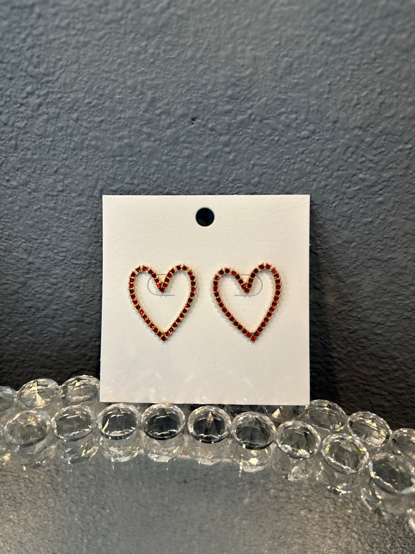 Crystal Heart Earrings