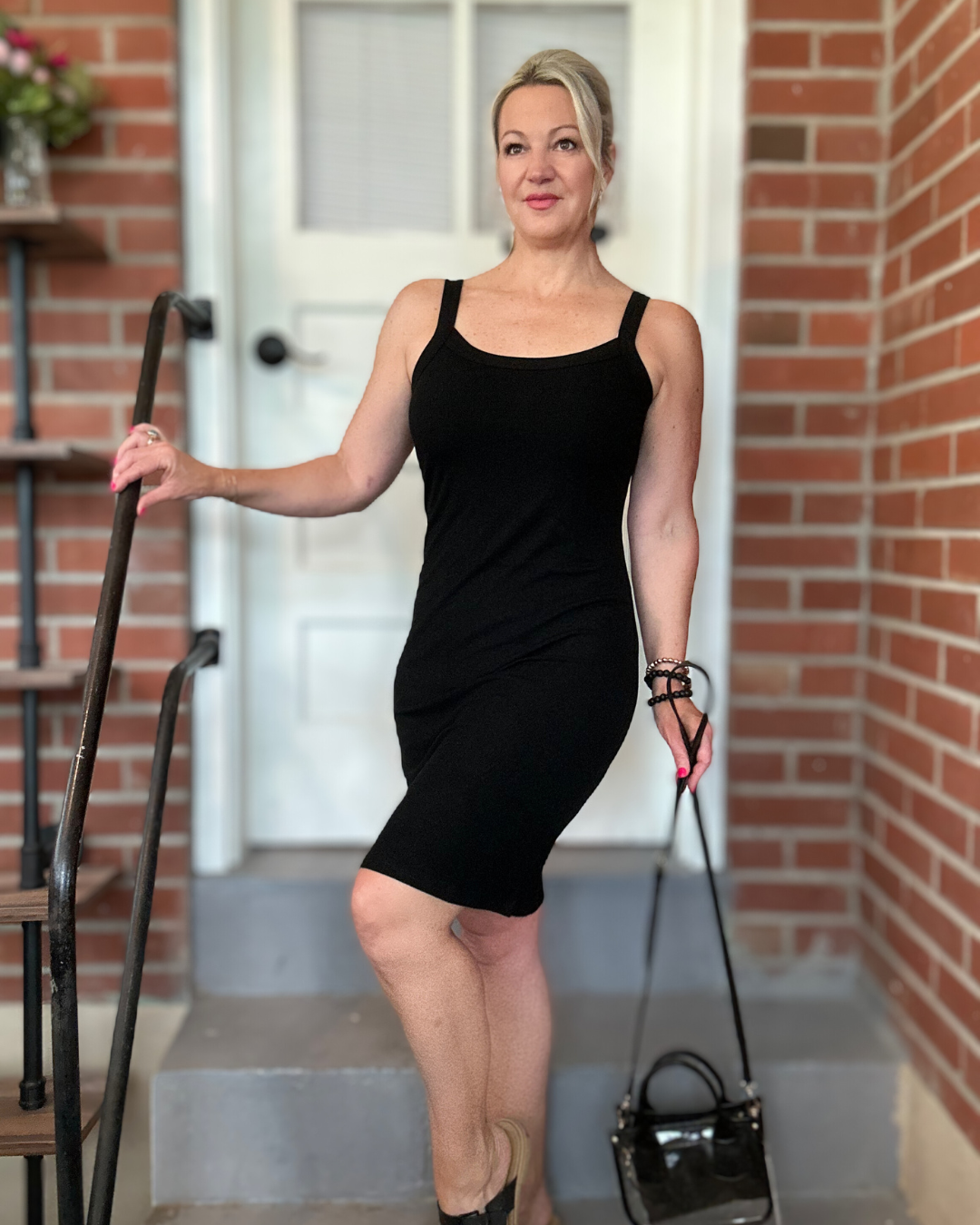 Classic Rib Knit Dress - Small