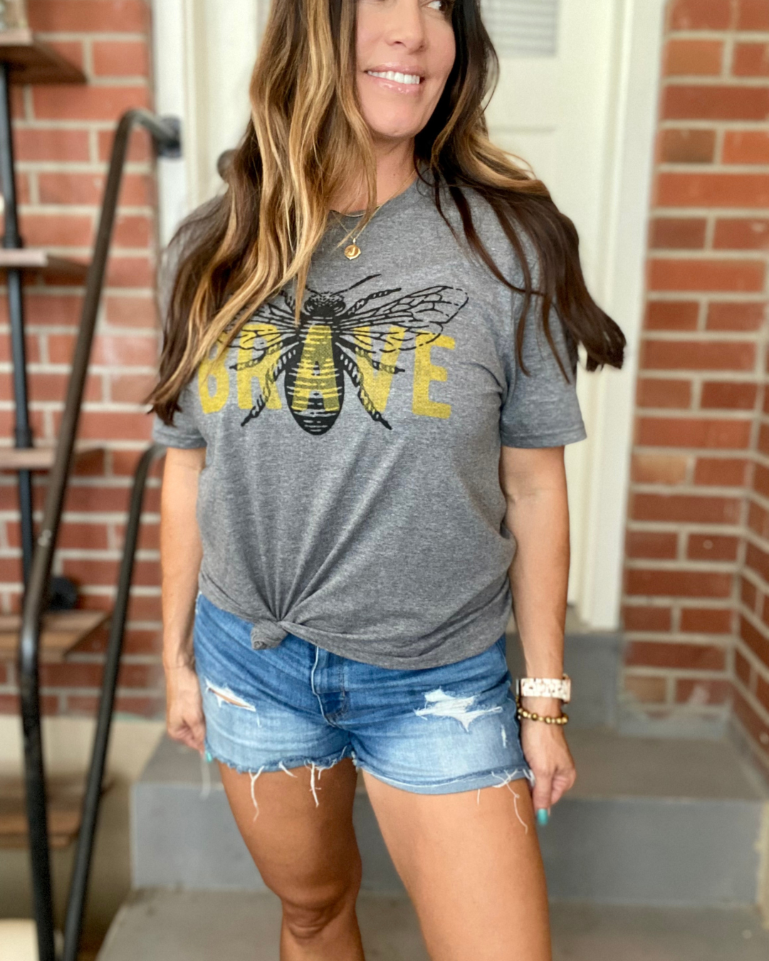 Bee Brave Graphic Tee