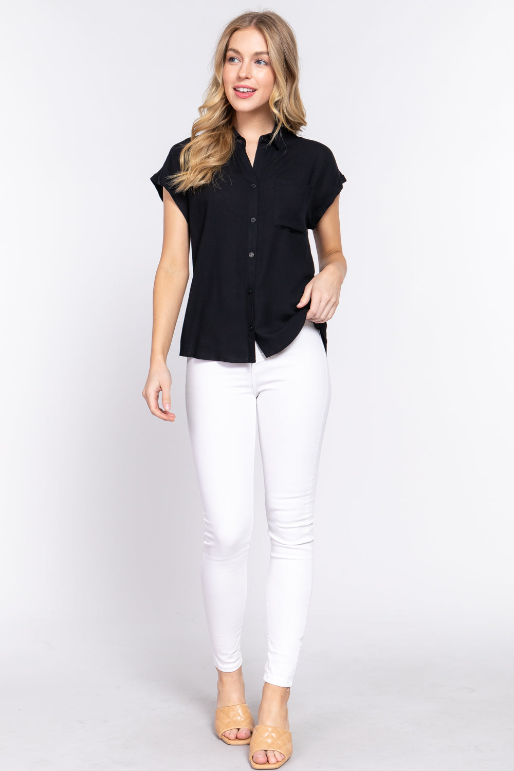 Cuff Collar Blouse