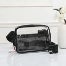 Raya Mini Clear Fanny Pack - Pink/Gold/Black - Back in Stock!