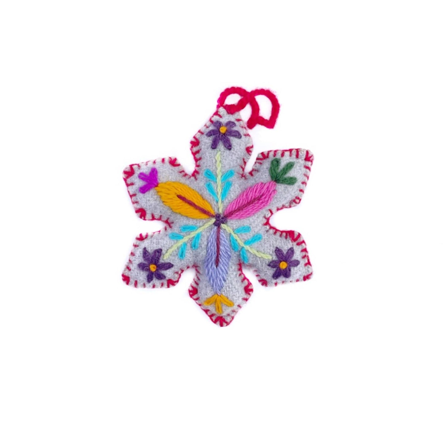 Snowflake Embroidered Ornaments - Ornaments 4 Orphans