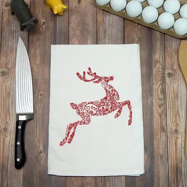 Handmade Holiday Tea Towels - Several Designs