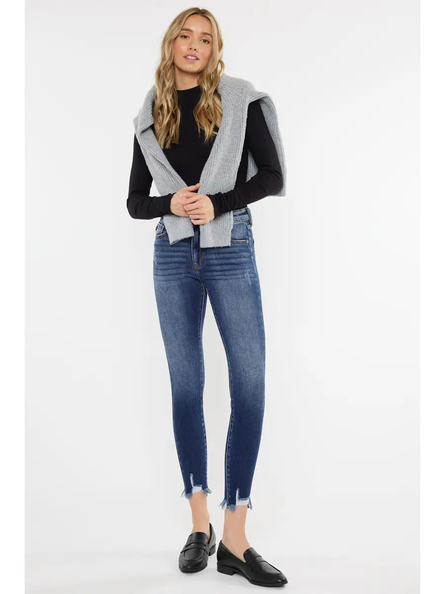 Leo High Rise Ankle Jeans