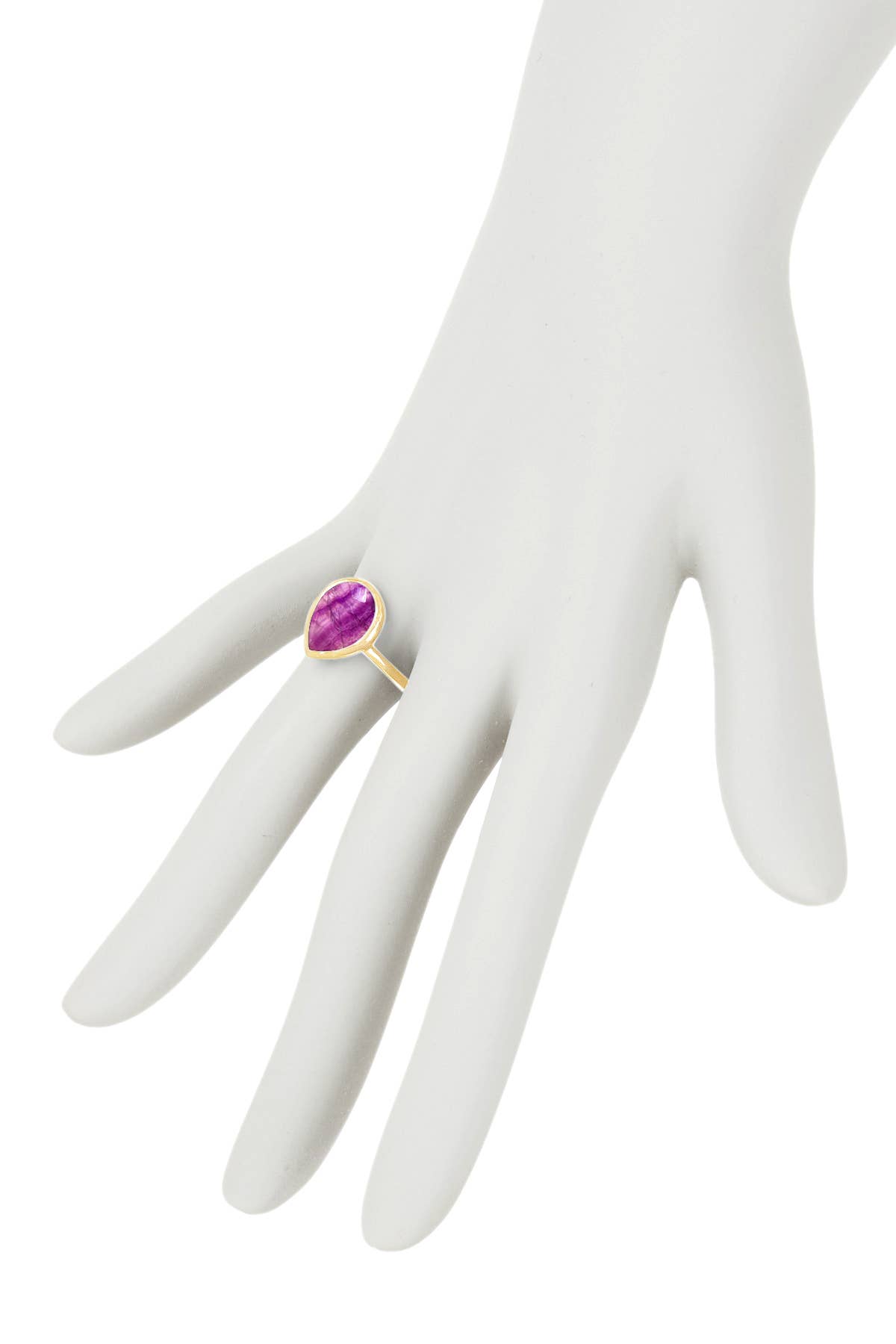 Amethyst Teardrop Ring - GF