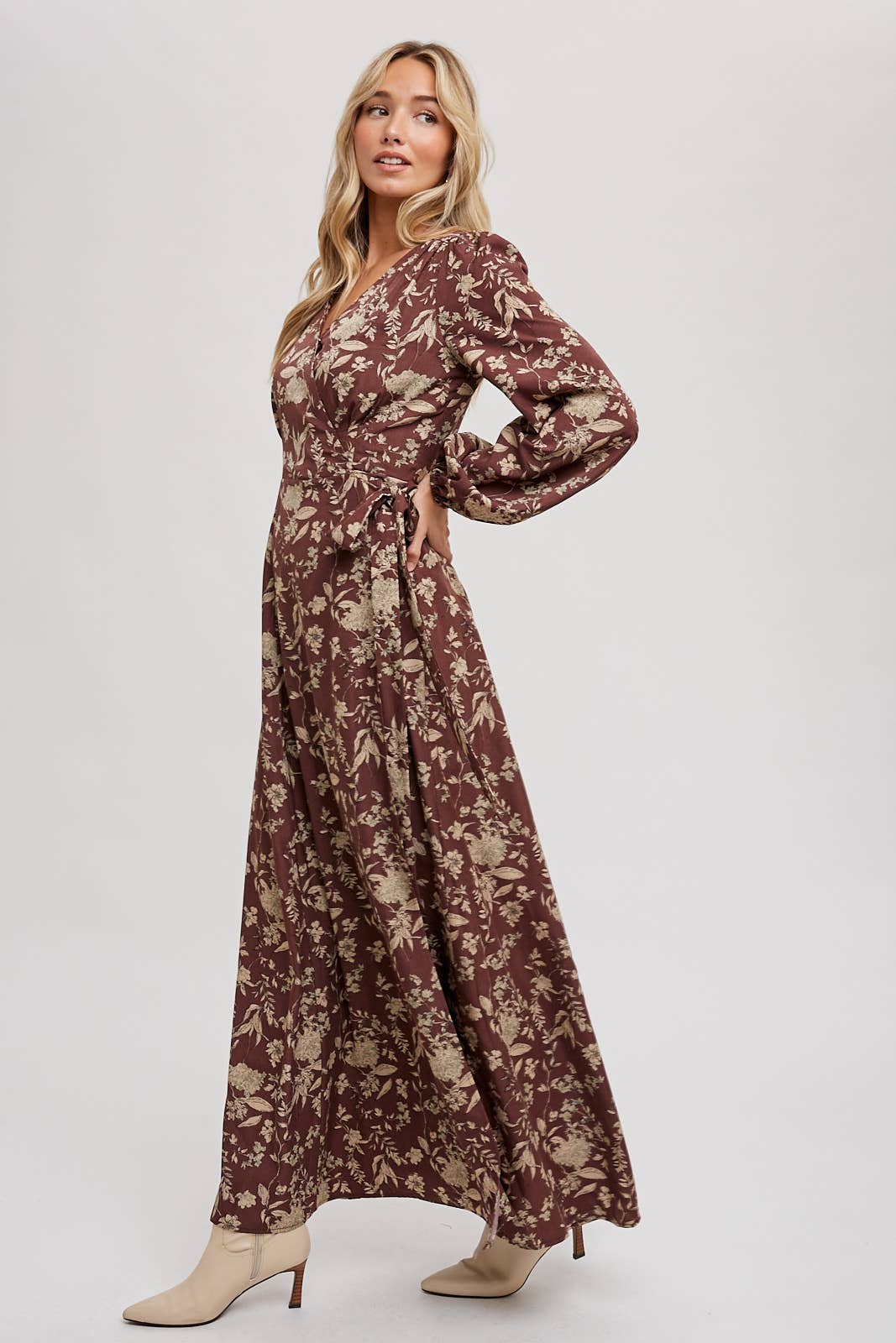 Fall Floral Maxi Dress
