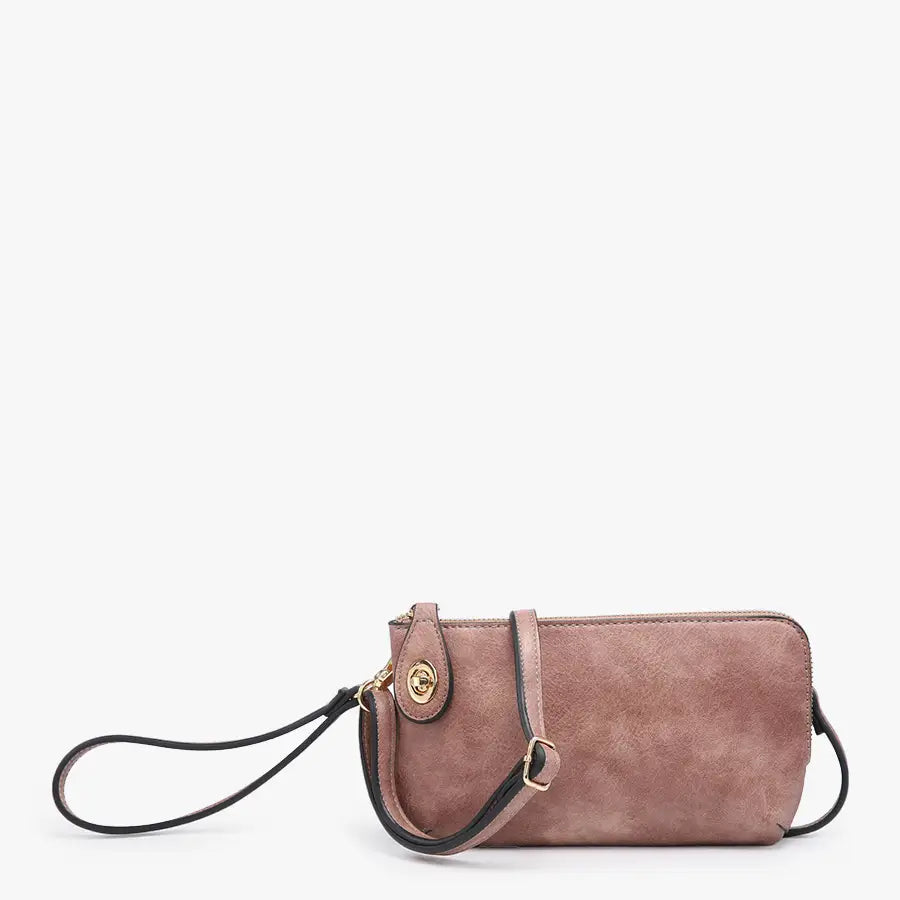 Kendall Crossbody Purse - Dark Rose