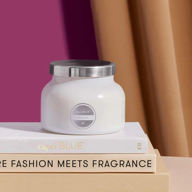 Volcano White Signature Candle Jar - Large