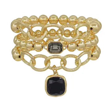 Crystal Stone Stretch Bracelets