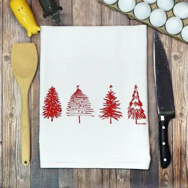 Handmade Holiday Tea Towels - Several Designs