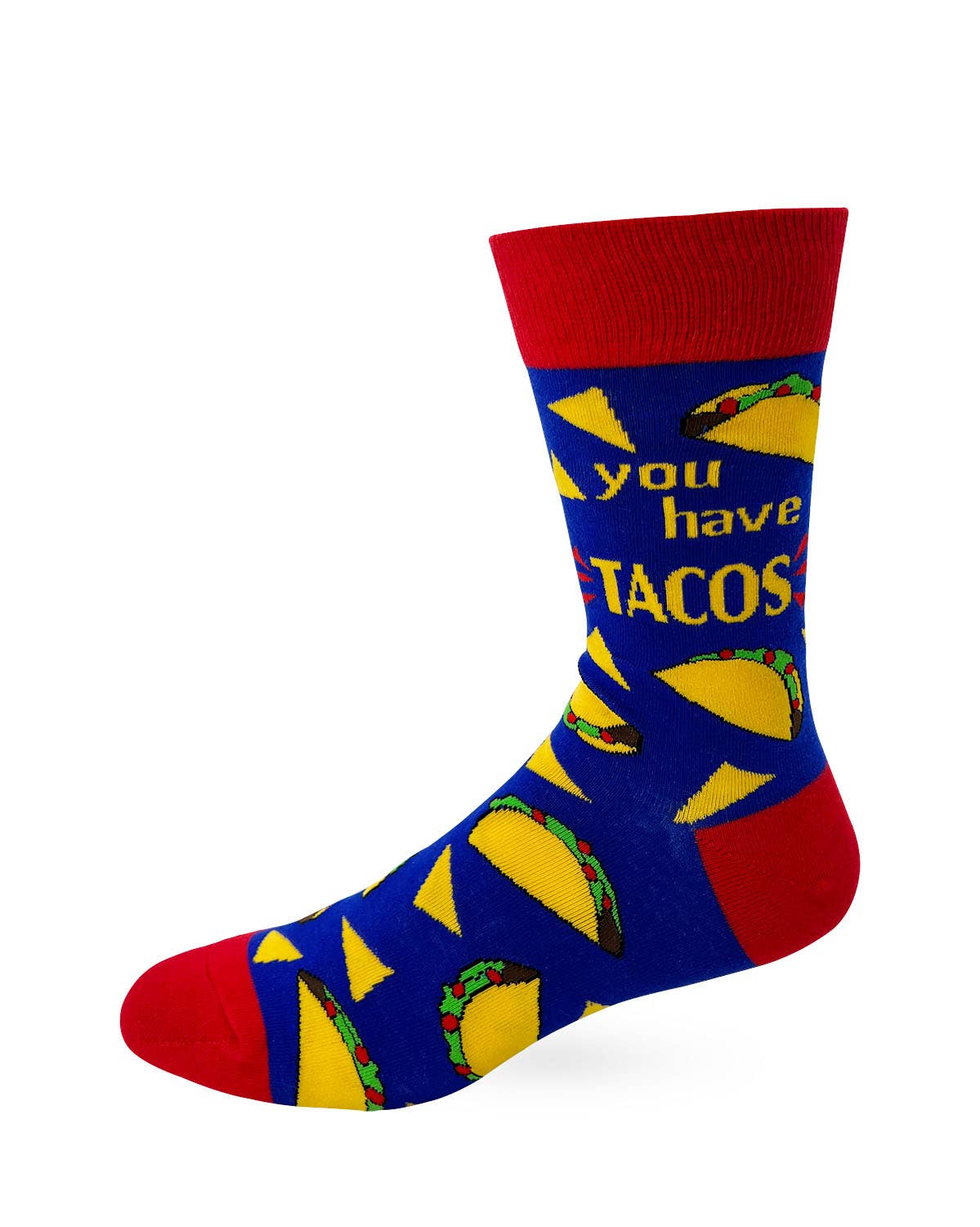 Go Away Unless You Have Tacos- Men's Novelty Crew Socks
