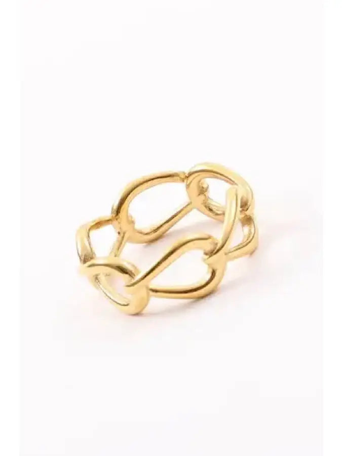 Gold Chunky Link Ring