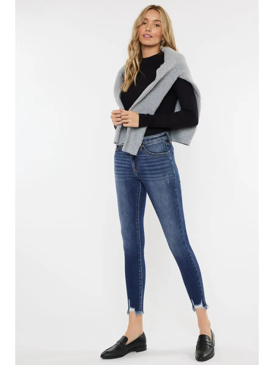 Leo High Rise Ankle Jeans