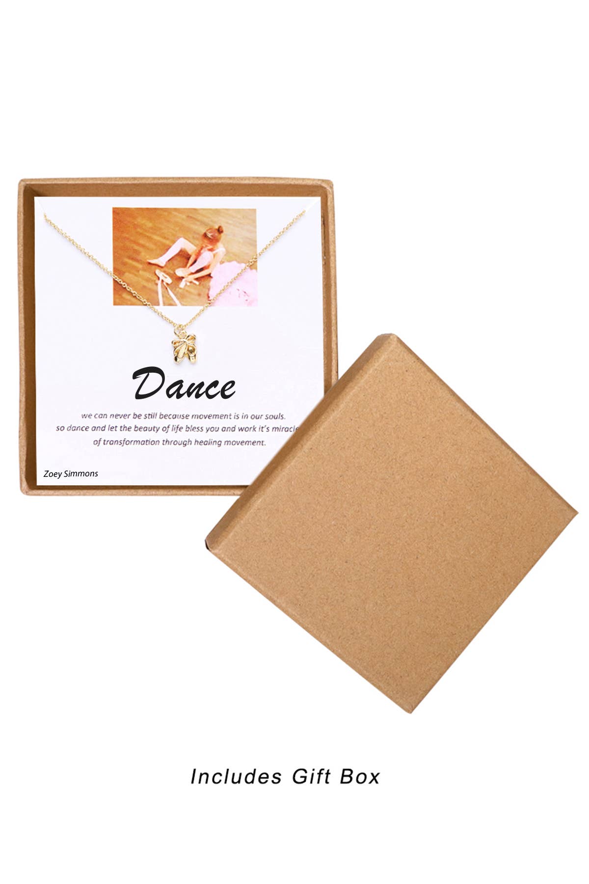 Dance' Boxed Charm Necklace - GF
